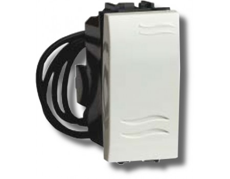 Выключатель с подсветкой Brava 1 модуль белый (76001BL) Выключатель с подсветкой
