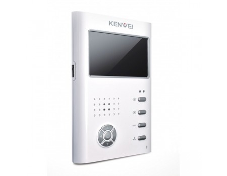 KW-E430C (белый) Монитор видеодомофона цветной