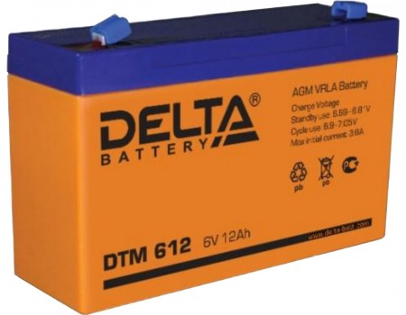 Delta DTM 612 Аккумулятор герметичный свинцово-кислотный