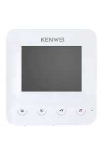 KW-E401FC (белый) Монитор видеодомофона цветной