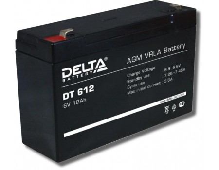 Delta DT 612 Аккумулятор герметичный свинцово-кислотный