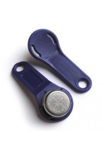 DS1961S (синий) Ключ электронный Touch Memory с держателем