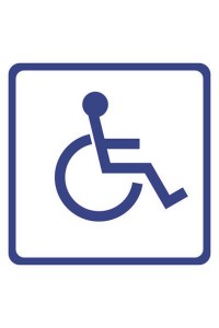 Инвалид (200х200 мм) Табличка с пиктограммой