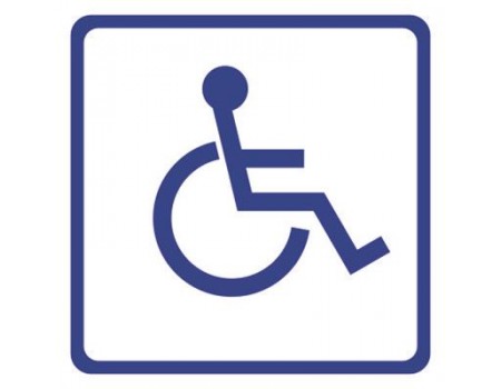 Инвалид (200х200 мм) Табличка с пиктограммой