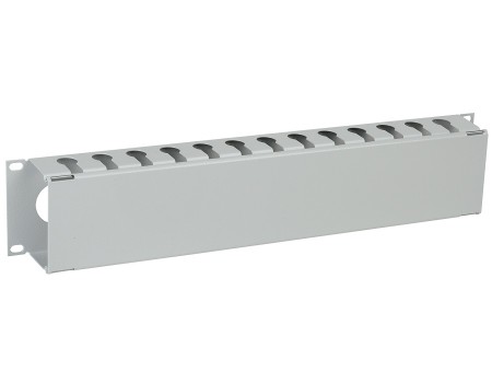 CO35-2MCM, 2U (серый) Кабельный органайзер металлический с крышкой