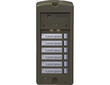 БВД-306CP-6 Блок вызова домофона