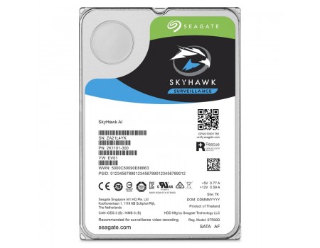 HDD 10000 GB (10 TB) SATA-III SkyHawkAI (ST10000VE0004) Жесткий диск (HDD) для видеонаблюдения